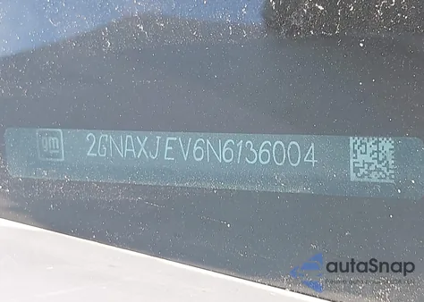 2022 Chevrolet Equinox Fwd 2Fl z USA, uszkodzony, nr VIN 2GNAXJEV6N6136004